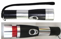 ABS Flashlight with cigarette plug  (NEW)-WS-9309
