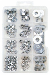 hardware assortment in 11 compartment box