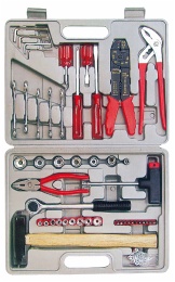 tools kit in blow mould case
