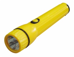 plastic torch with 3 straw hat LED