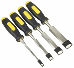 4pcs wood chisel with wooden handle