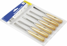 6pcs wood carving chisel with wooden handle
