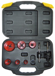 set of 9pcs bi-metal hole saw 19-22-38-44-57mm