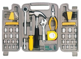 tools kit in blow mould case