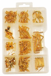 hardware assortment in 11 compartment box