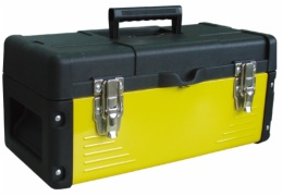 tool case with steel sheet with plastic tray