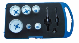 set of 9pcs bi-metal hole saw 22-29-35-44-51-64mm