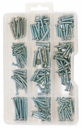 hardware assortment in 11 compartment box