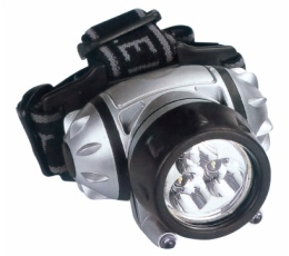 head lamp with belt straw hat LED+2 red LED