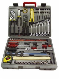 Multi-purpose Tools kit in blow mould case