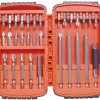 Screwdriver bits set in bi-color plastic box