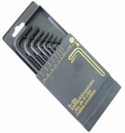 9 Pcs Hex Key Set in Plastic Box, CR.V