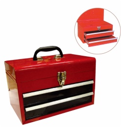 metal tools box with lock