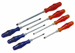 Set of 7pcs Screwdriver go through handle
