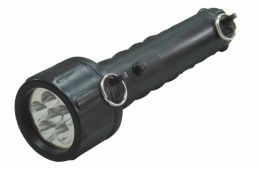 plastic torch with 6 straw hat LED