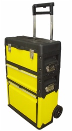 tool case with steel sheet  body with PP cover w/wheels