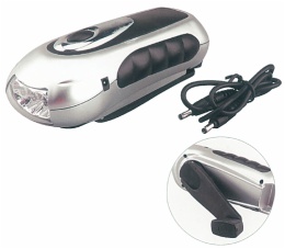 Dynamo hand torch with mobiphone recharge