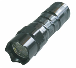 Aluminium torch with 9 LED