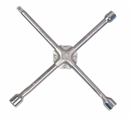 Cross Rim Wrench with Metal Protection Pad