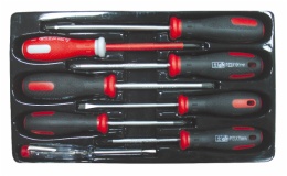 Set of 8pcs Screwdriver go through handle