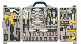 Multi-purpose tools kit in blow mould case