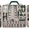 Multi-purpose tools kit in blow mould case