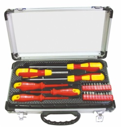 Multi-purpose Screwdriver Set in Aluminium Display Case