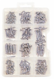 hardware assortment in 11 compartment box