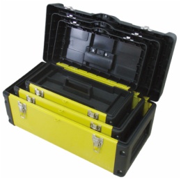 tool case with steel sheet  with plastic tray